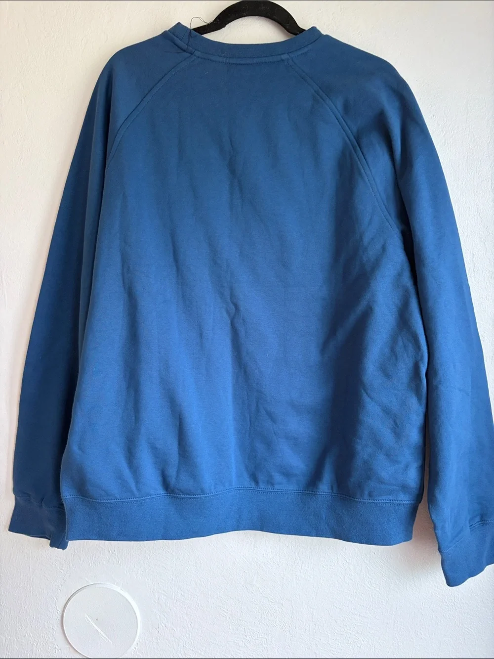 Nike Men's Blue Crewneck Sweatshirt with Swoosh